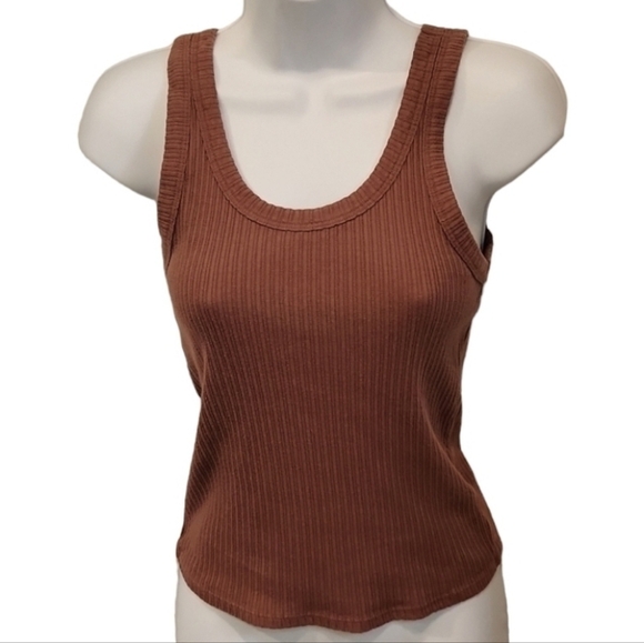 Wild Fable Ribbed Knit Razor Back Tank Top - Picture 1 of 4
